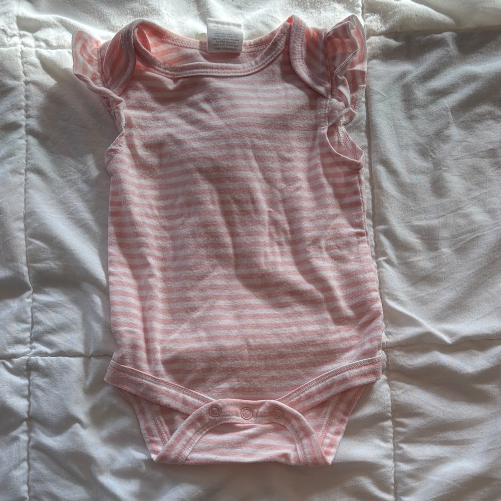 Starting Out Pink Striped Bodysuit